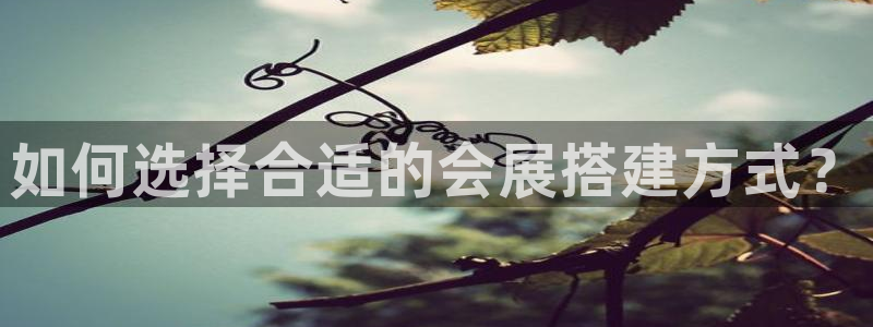 果博管理网：如何选择合适的会展搭建方式？